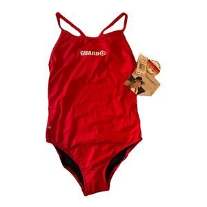 Watermen Women’s Lifeguard Swimsuit Size 40 Red One-Piece - NWT